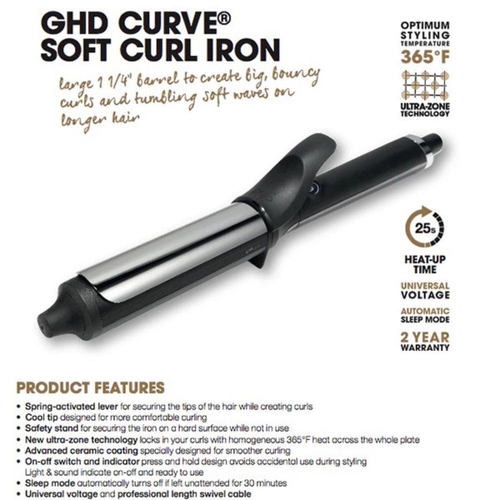 GHD CURVE 1 1/4 SOFT CURLING IRON